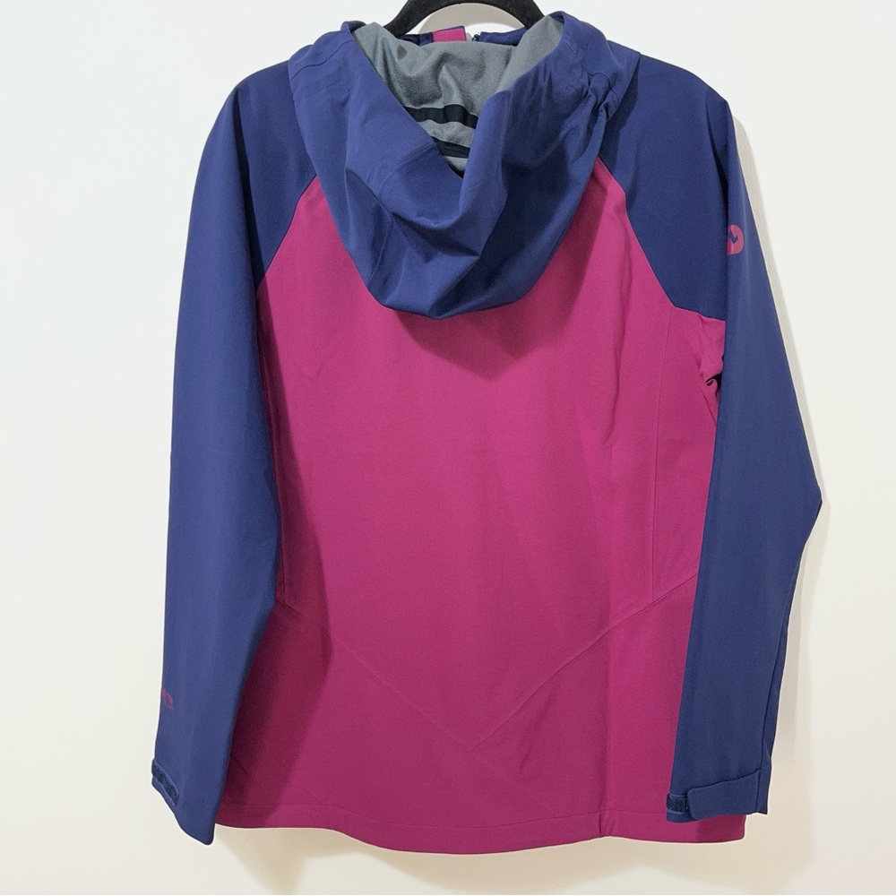 Marmot ROM 2.0 Waterproof Breathable Hooded Outdoor Navy & Pink Coat [size L] - Picture 7 of 11